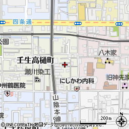 京都府京都市中京区壬生高樋町49-3周辺の地図