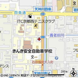 京都府京都市右京区西院西貝川町59周辺の地図