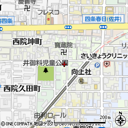 京都府京都市右京区西院松井町3周辺の地図