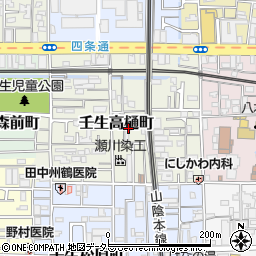 京都府京都市中京区壬生高樋町48-22周辺の地図