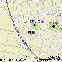 愛知県豊田市桝塚西町郷西周辺の地図