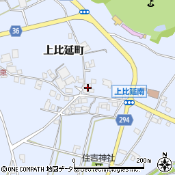 兵庫県西脇市上比延町207周辺の地図