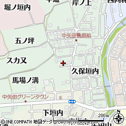 京都府亀岡市中矢田町馬場ノ溝周辺の地図