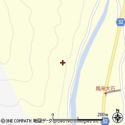 愛知県新城市副川川ノ上周辺の地図