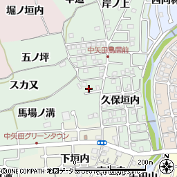 京都府亀岡市中矢田町（馬場ノ溝）周辺の地図