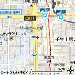 リパーク阪急西院駅南駐車場周辺の地図