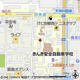 京都府京都市右京区西院西貝川町55-2周辺の地図