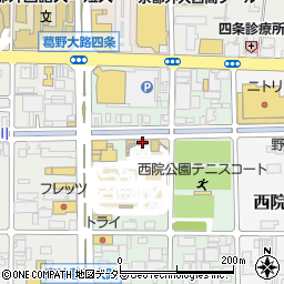 京都府京都市右京区西院安塚町46周辺の地図