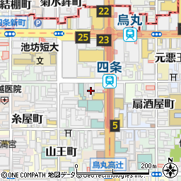 京都府京都市下京区童侍者町165周辺の地図