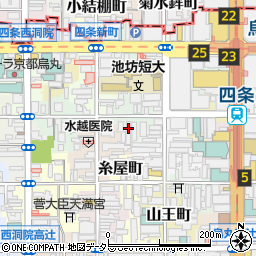 京都　貿易協会周辺の地図