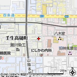 京都府京都市中京区壬生高樋町46-20周辺の地図