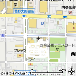 京都府京都市右京区西院安塚町45周辺の地図