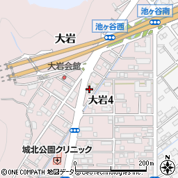 カラダラボ静岡大岩周辺の地図