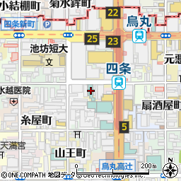 京都府京都市下京区童侍者町160周辺の地図