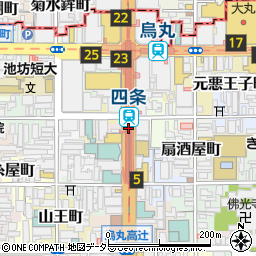 岩井コスモ証券京都支店周辺の地図