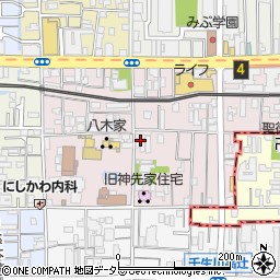 京都府京都市中京区壬生賀陽御所町周辺の地図
