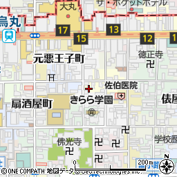 京都府京都市下京区綾材木町周辺の地図