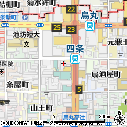 京都市役所　建設局京都市都市整備公社総務駐車場部周辺の地図