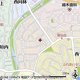 京都府亀岡市西つつじケ丘雲仙台周辺の地図