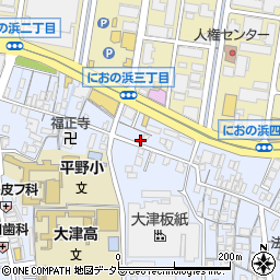 滋賀県大津市馬場1丁目17-36周辺の地図