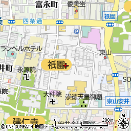〒605-0074 京都府京都市東山区祇園町南側の地図