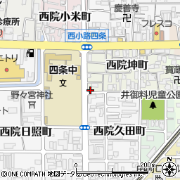 京都府京都市右京区西院坤町49周辺の地図
