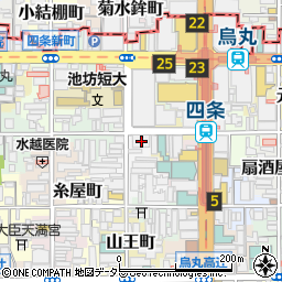 京都府京都市下京区白楽天町504周辺の地図