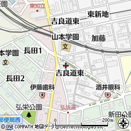 愛知県知立市新地町吉良道東周辺の地図