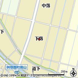 愛知県豊田市桝塚西町下落周辺の地図