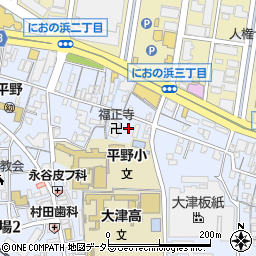 滋賀県大津市馬場1丁目周辺の地図