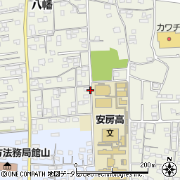 千葉県館山市八幡周辺の地図