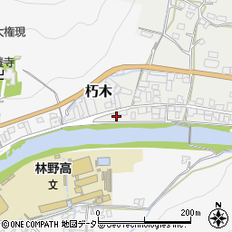 岡山県美作市朽木98周辺の地図