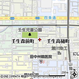 京都府京都市中京区壬生高樋町30-11周辺の地図