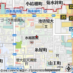 京都府京都市下京区善長寺町128周辺の地図