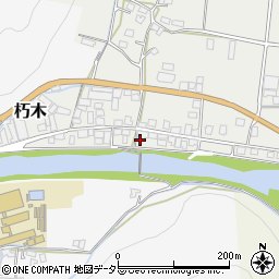 岡山県美作市朽木77周辺の地図