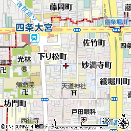 京都府京都市下京区丸屋町周辺の地図