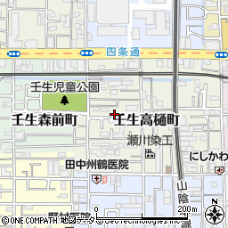 京都府京都市中京区壬生高樋町30-15周辺の地図