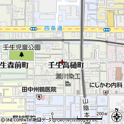 京都府京都市中京区壬生高樋町30-10周辺の地図