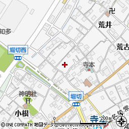 愛知県知多市八幡堀切周辺の地図