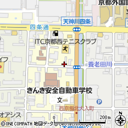 京都府京都市右京区西院西貝川町44-2周辺の地図