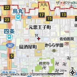 京都府京都市下京区神明町周辺の地図