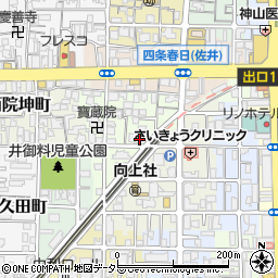 京都府京都市右京区西院松井町30周辺の地図