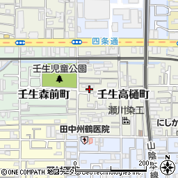 京都府京都市中京区壬生高樋町30周辺の地図