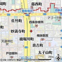 ファミリーマート堀川綾小路店周辺の地図