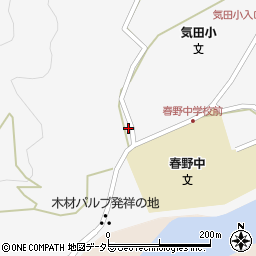 静岡県浜松市天竜区春野町気田558周辺の地図