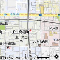 京都府京都市中京区壬生高樋町43周辺の地図