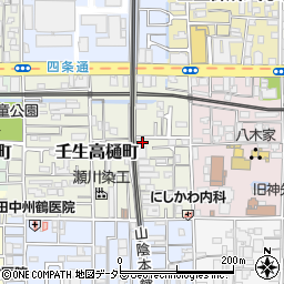 京都府京都市中京区壬生高樋町43周辺の地図