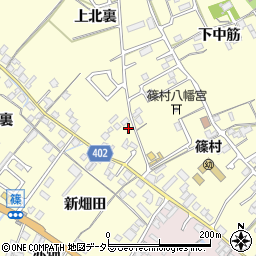 京都府亀岡市篠町篠八幡裏周辺の地図
