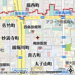 京都府京都市下京区西綾小路東半町周辺の地図