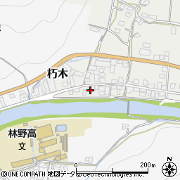 岡山県美作市朽木84周辺の地図